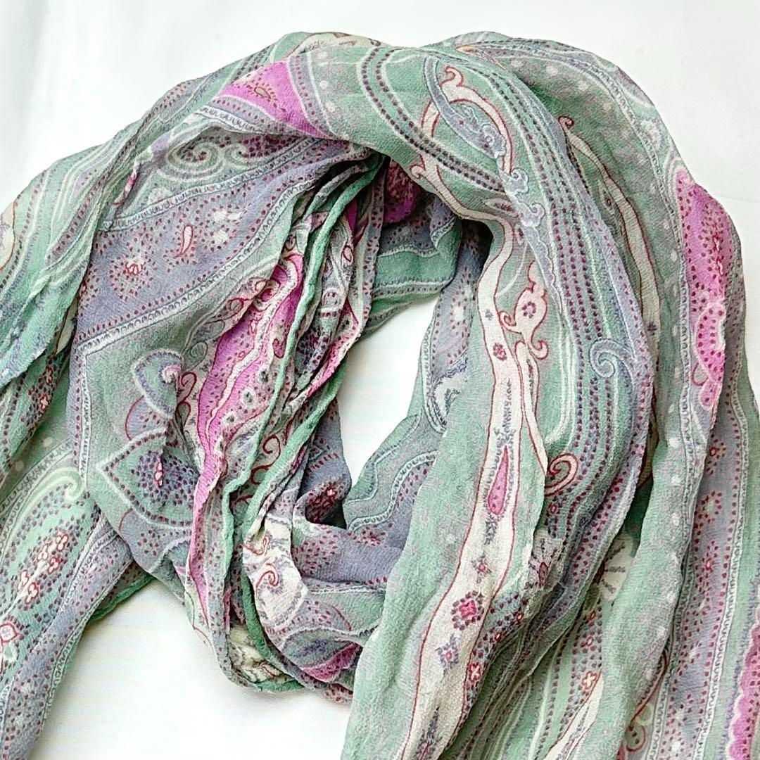 ETRO エトロ 大判 ストール ショール ペイズリー柄 ウール