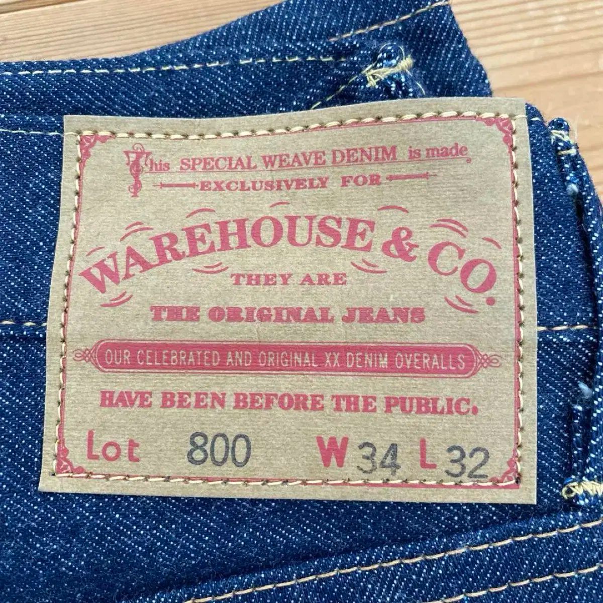 warehouse(ウェアハウス) 800 ノンウォッシュ 34 サイズ - メルカリ
