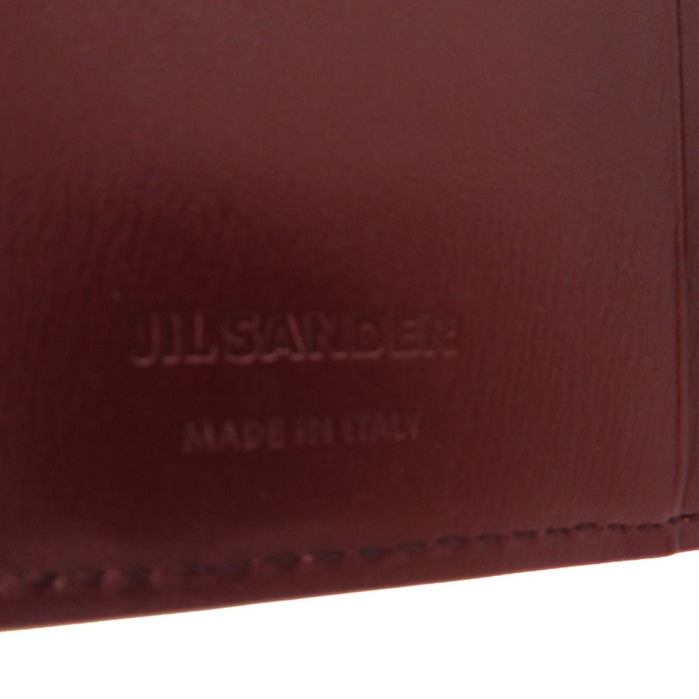 新品同様 ジルサンダー ミニフレンチウォレット TANGLE レザー