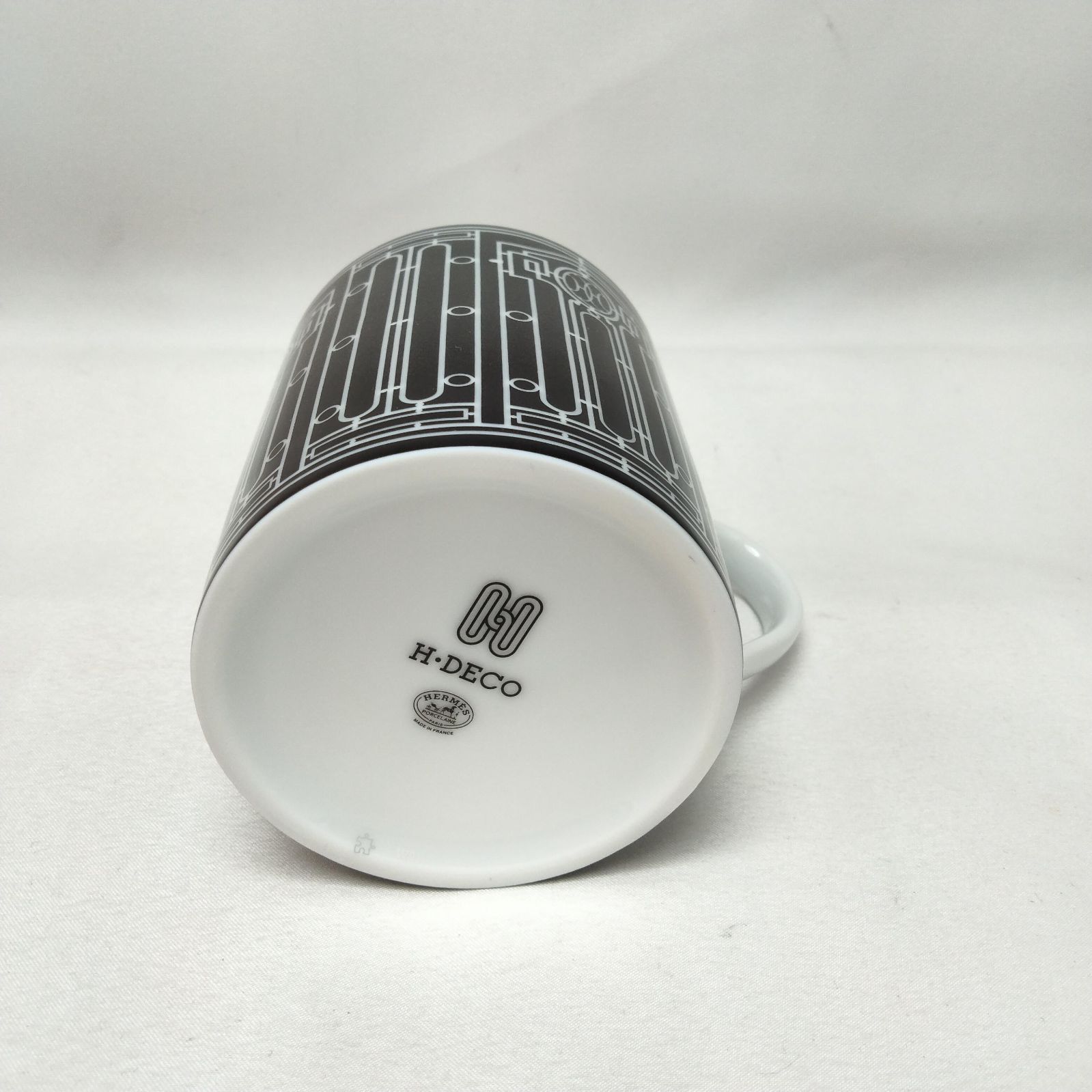  ️HERMES ️エルメス Hデコ マグカップ ブラック マグカップ コーヒー ティーカップ