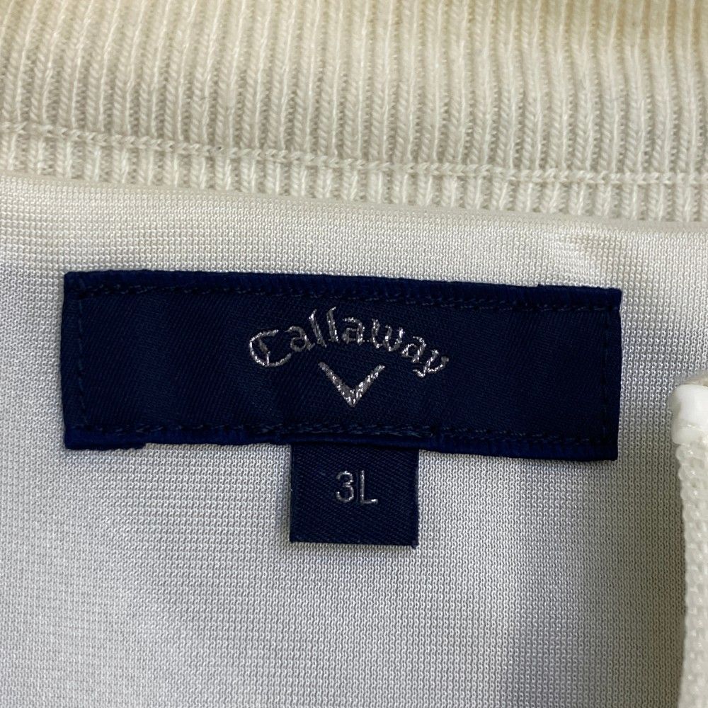 サイズ：3L CALLAWAY キャロウェイ 裏地付 ニット ジップ