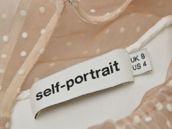 セルフポートレート self-portrait フリル カットソー 花柄 US4