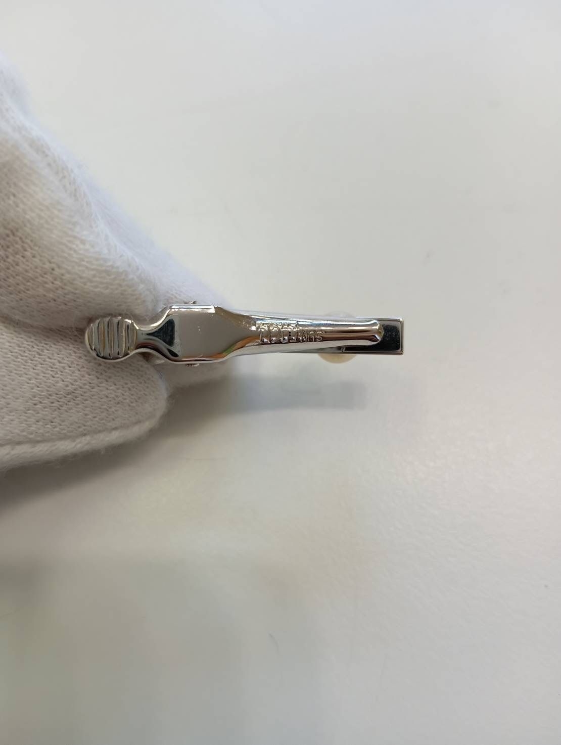 本日限定価格❣️早いもの勝ち❗️新品未使用❣️サンイーグル　ネクタイピン❣️ 中古品】 三越購入 SUNEAGLEサンイーグル パール付き ネクタイピン