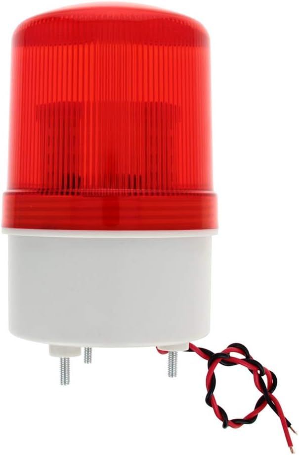【在庫処分】Othmro 回転灯 定格電圧12V 90db 電源2W ブザー付き スピン 赤 TB-1081J 1個入り 警告灯 PVC材質 LED 非常信号灯 防水 高反射 夜間作業 工業用信号