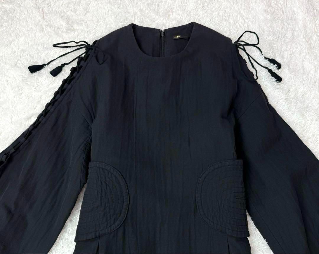 ロングワンピース 黒系