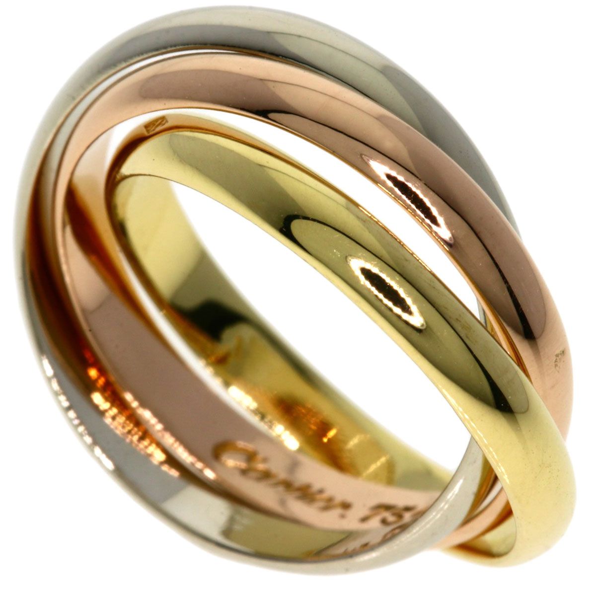CARTIER カルティエ トリニティ SM #45 リング・指輪 K18YG