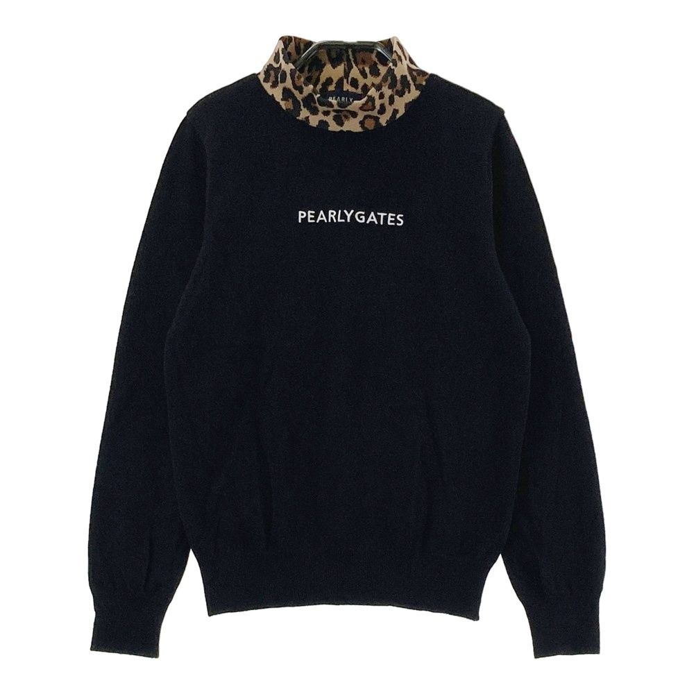 美品 パーリーゲイツ グラデーション ハイネック ニット ワンピース レオパード PEARLY GATES（パーリーゲイツ）の「【PEARLY GATES】レオパード