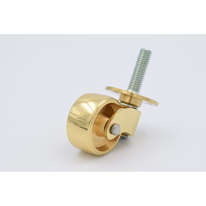 4個セット ブラス（真鍮)キャスター 1-1/4” マシンスクリュー（機械 