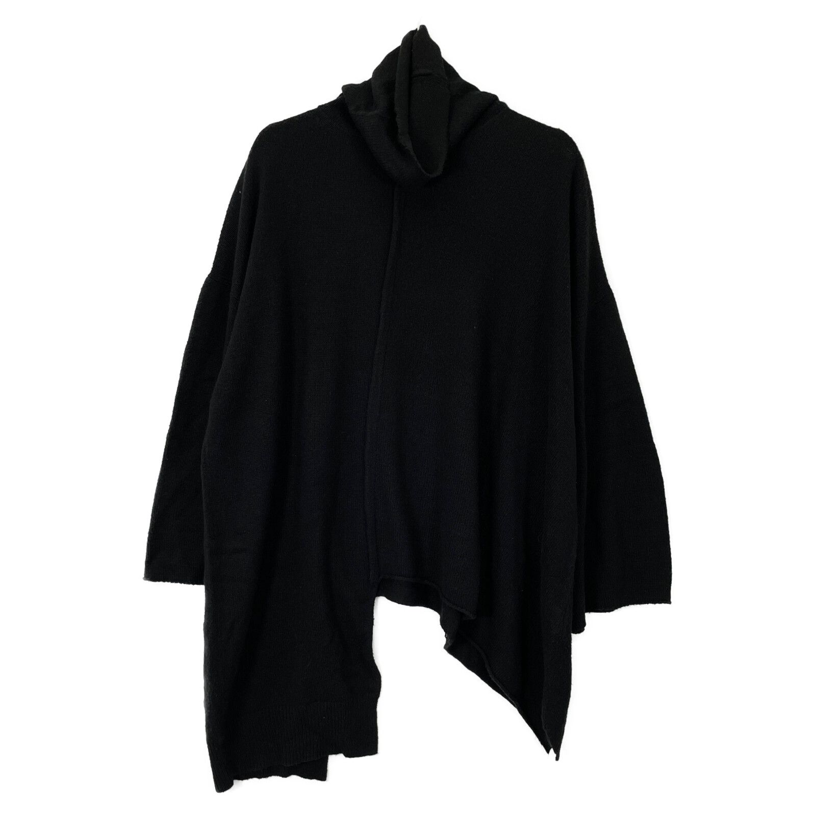 Y's ワイズ YP-K90-589 ﾌﾞﾗｯｸ ｱｸﾘﾙ×ｳｰﾙ ｱｼﾝﾒﾄﾘｰﾍﾑ ﾎﾟﾝﾁｮﾆｯﾄ 2 - メルカリ