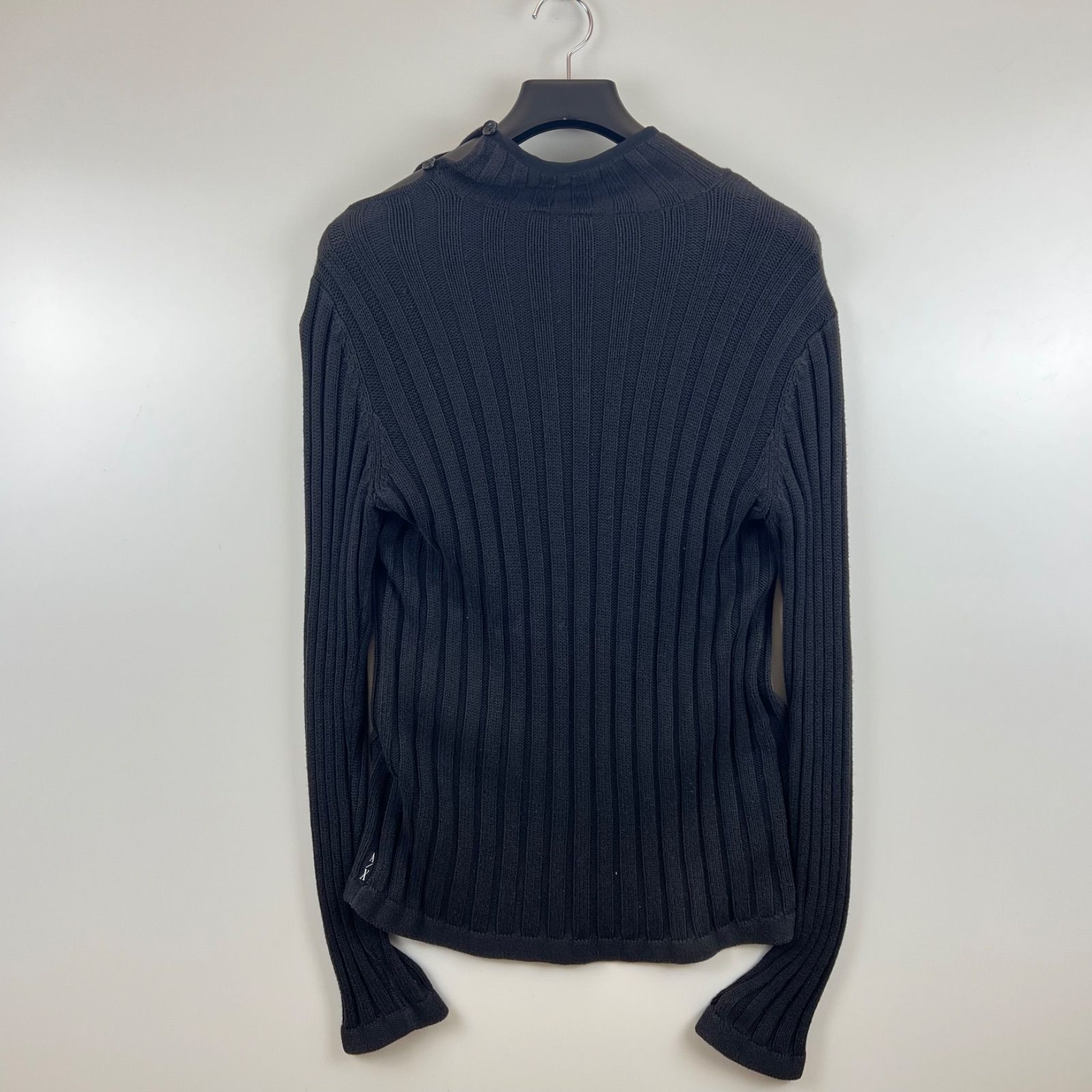 ARMANI EXCHANGE 90s y2k archive shoulder button sweater M