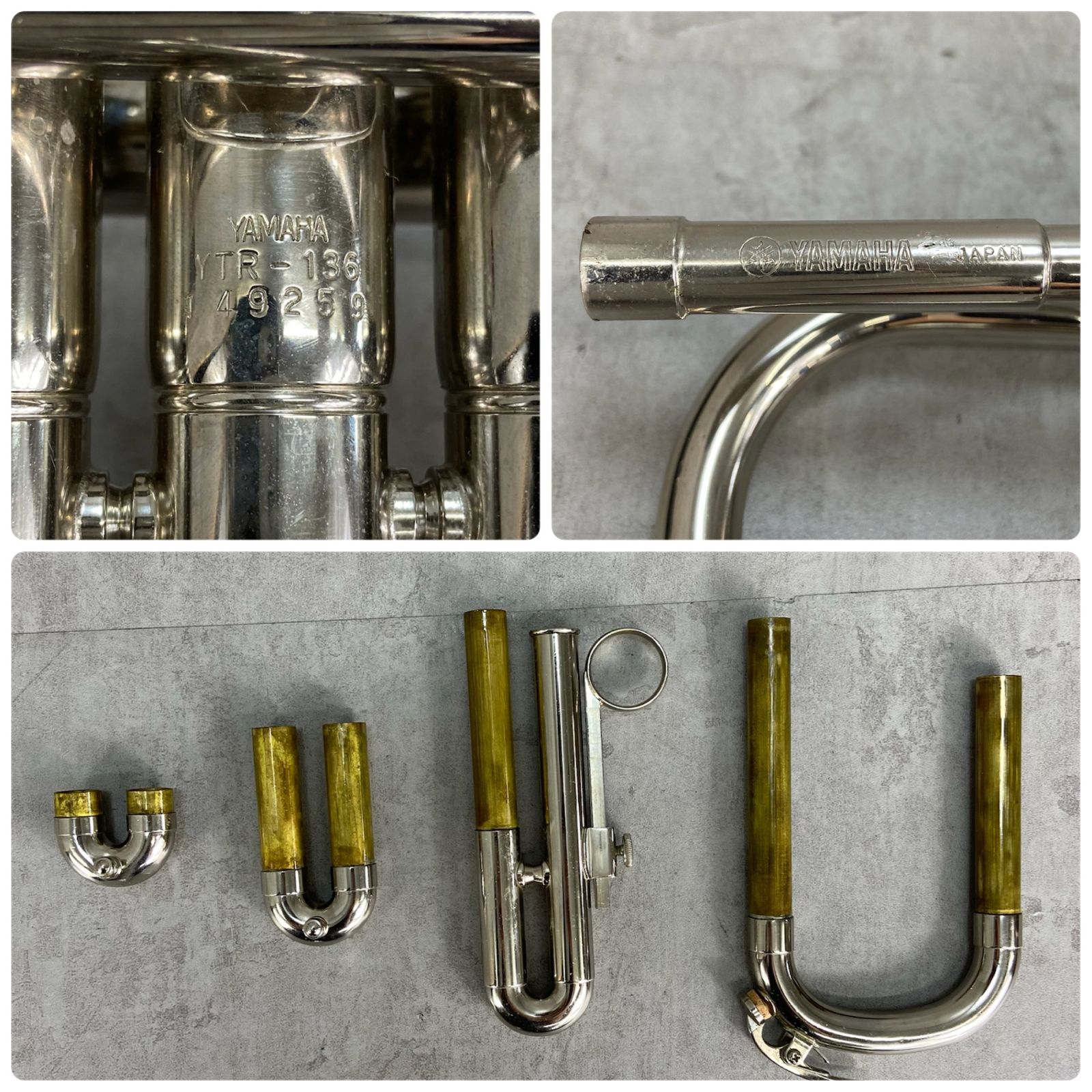 YAMAHA ヤマハ YTR-136 B♭トランペット trumpet 管楽器 Mボア
