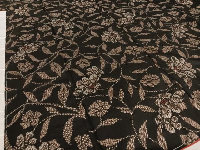 平和屋着物□極上 本場大島紬 9マルキ 純泥染 雲取り風k