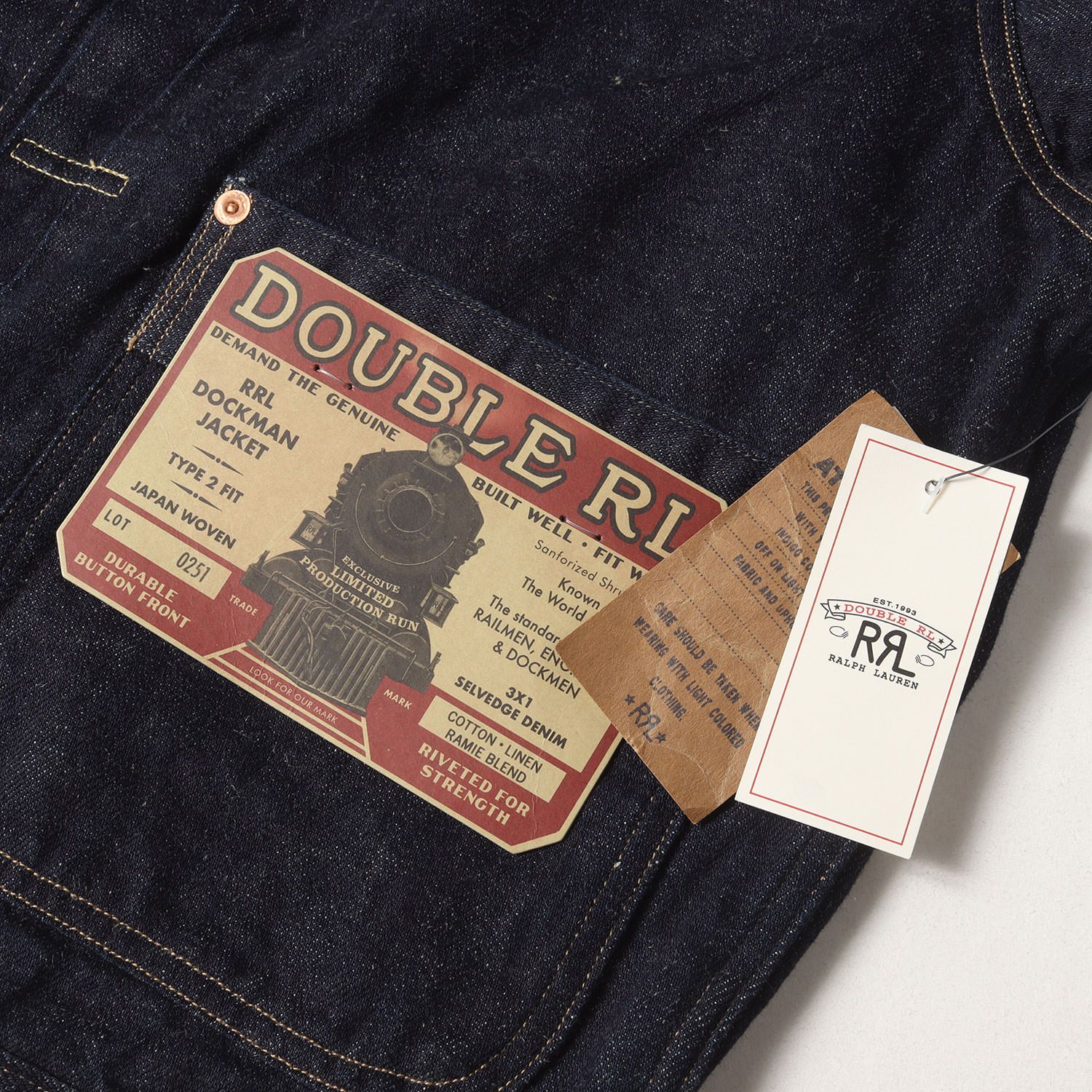 新品】RRL ダブルアールエル ジャケット インディゴ サイズ:XL | 25SS  