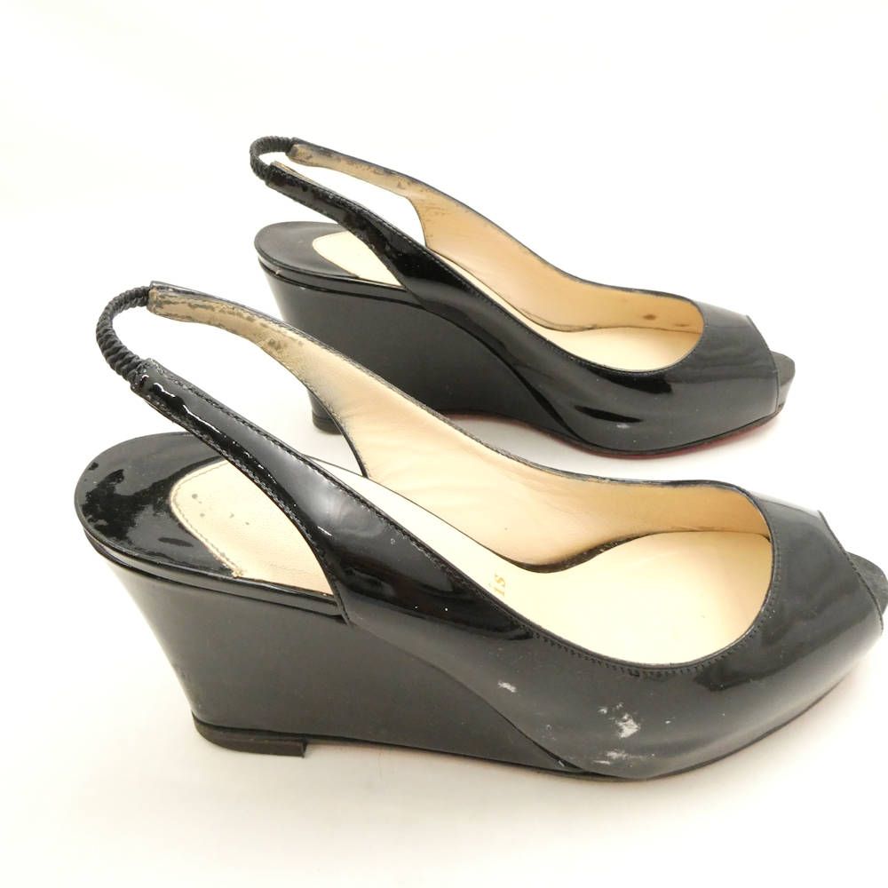 Christian Louboutin ルブタン サンダル 35 22cm相当 パテントレザー