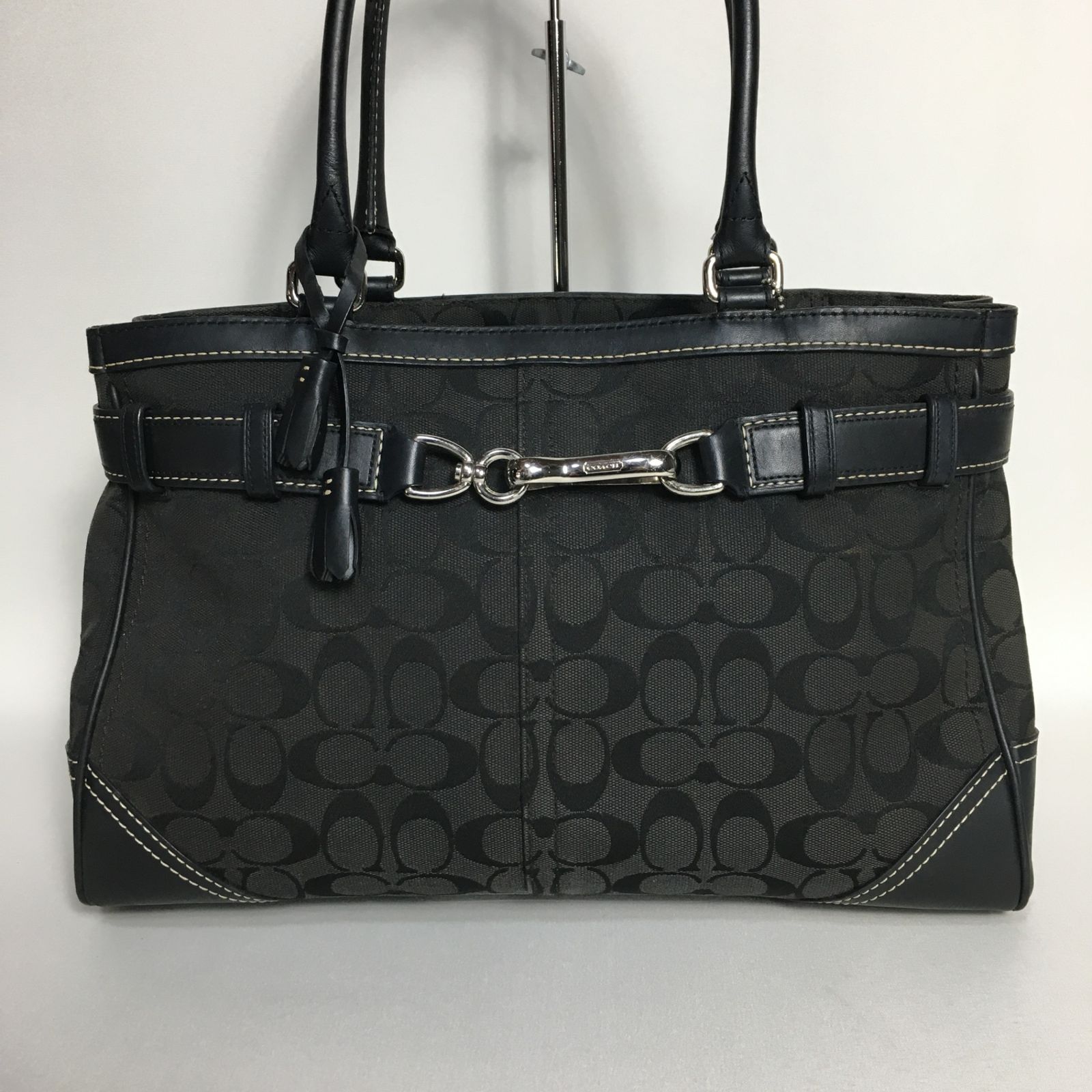 2505-100｜グッチ GGキャンバス トートバッグ ブラック デニム 2505-100｜グッチ GGキャンバス トートバッグ ブラック デニム