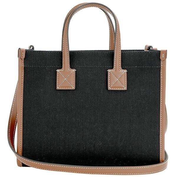 【国内即発】BURBERRY ツートン キャンバス レザートートバッグ BURBERRY バーバリー トートバッグ スモール ツートン