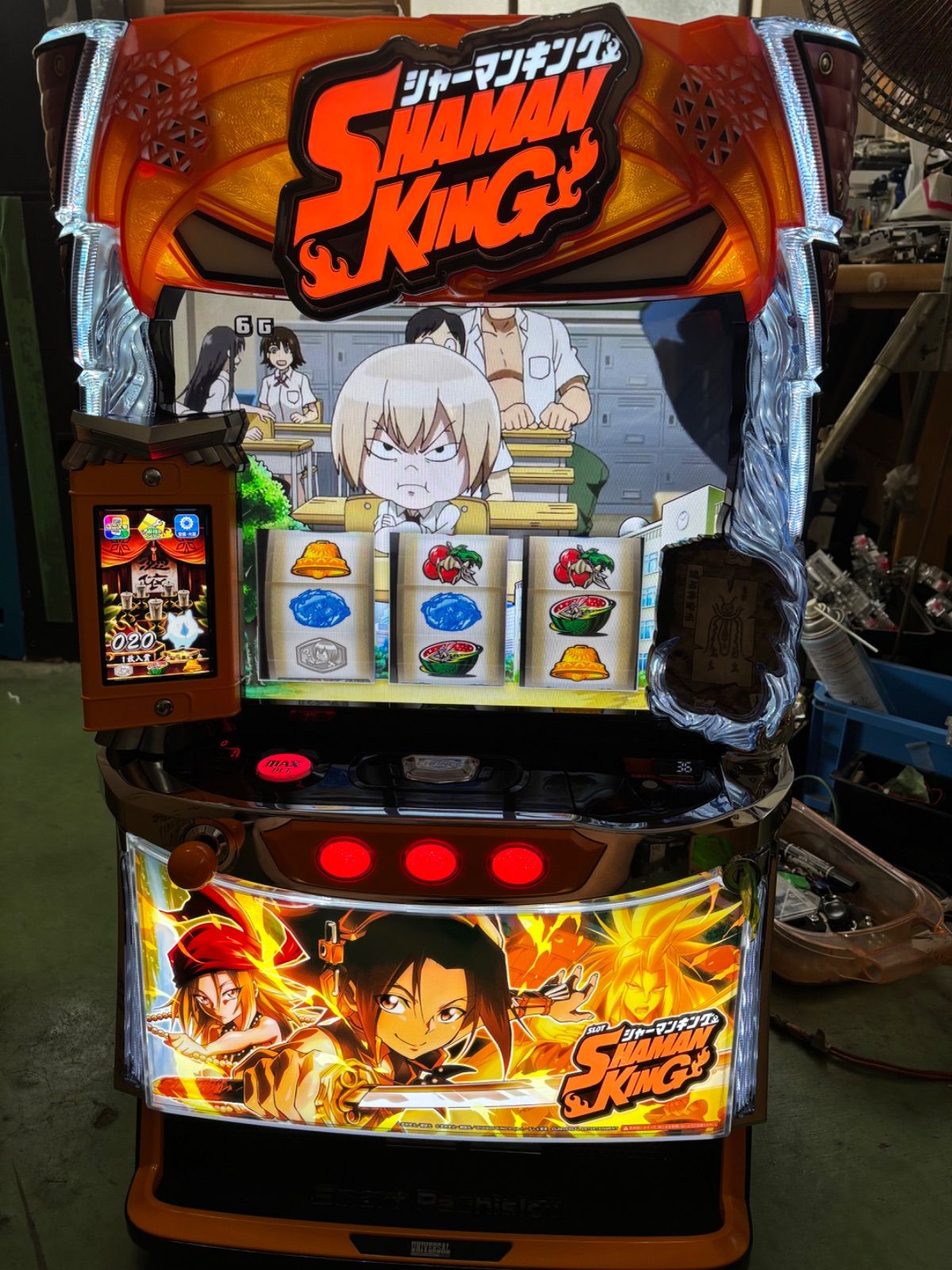 実機 税込 エレコ Ｌ／ＳＨＡＭＡＮＫＩＮＧ／ＳＳ（スマスロ シャーマンキング） エレコ スマスロ シャーマンキング【中古パチスロ 中古スロット