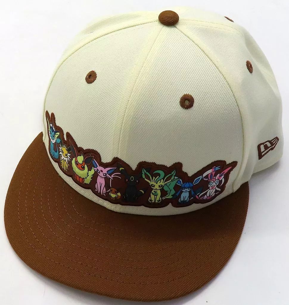 帽子 イーブイフレンズ 9FIFTY クロームホワイト ブラウンバイザー M/L