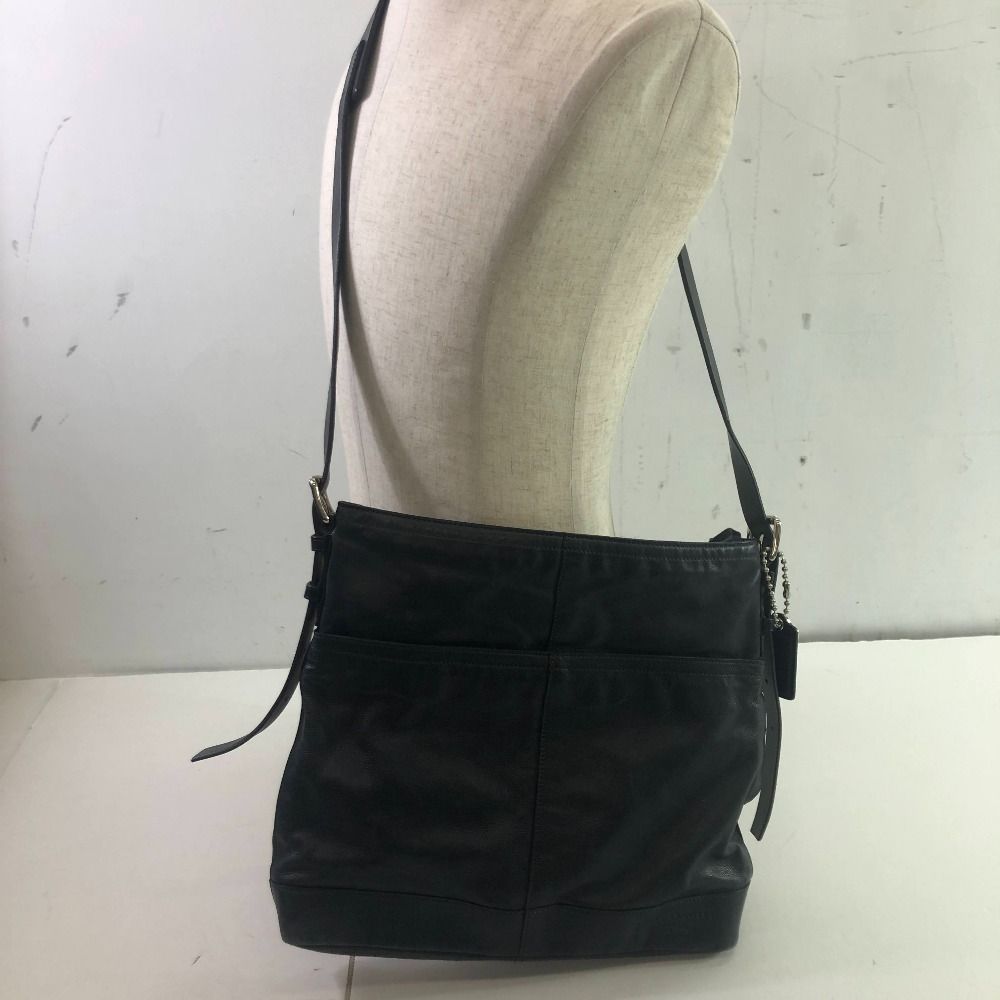04w3770∞ COACH コーチ ショルダー バッグ トンプソン レザー E0993 ブラック 八王子店