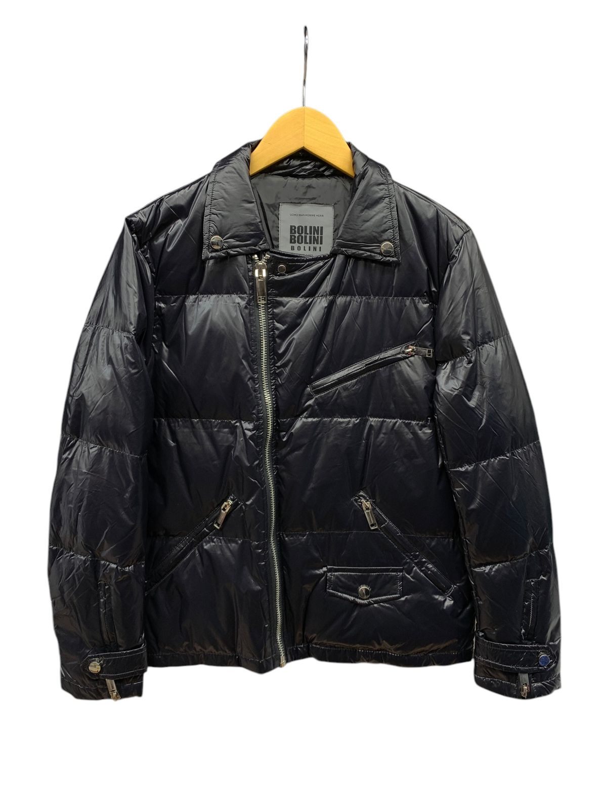 BOLINI (ボリーニ) ナイロンダウン ダブルライダースジャケット  