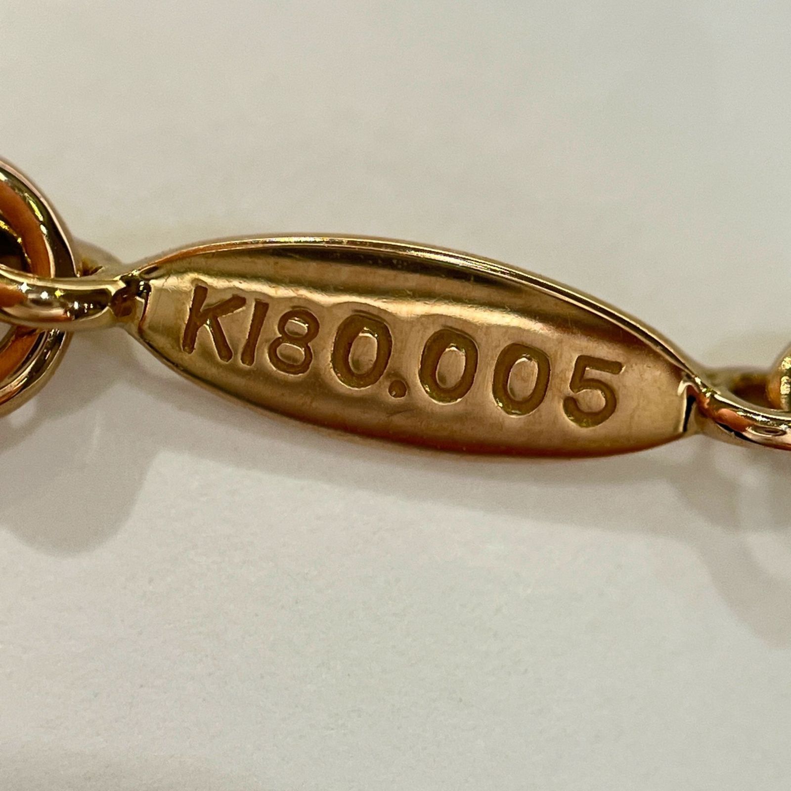 美品?AHKAH アーカー K18 ダイヤモンド 0.005ct ハート ネックレス 