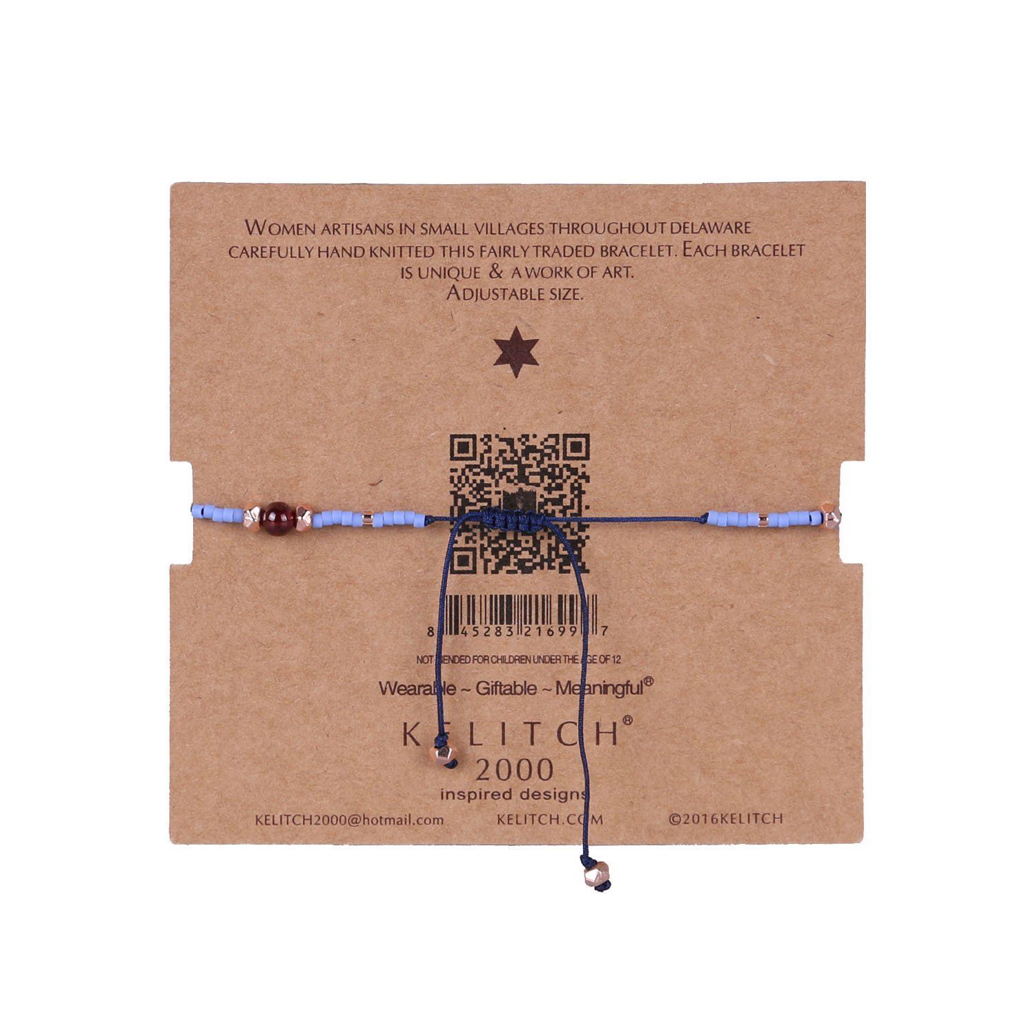 数量 KELITCH 多色シェルビーズの友情ブレスレットハンドメイドラップチャームパール女の子ブレスレットバングル アクアブルー