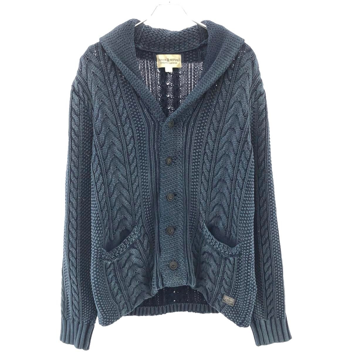 デニム&amp;サプライ ラルフローレン インディゴ ショールカラー ニットカーディガン Denim & Supply Ralph Lauren - Denim&Supply インディゴ ショール