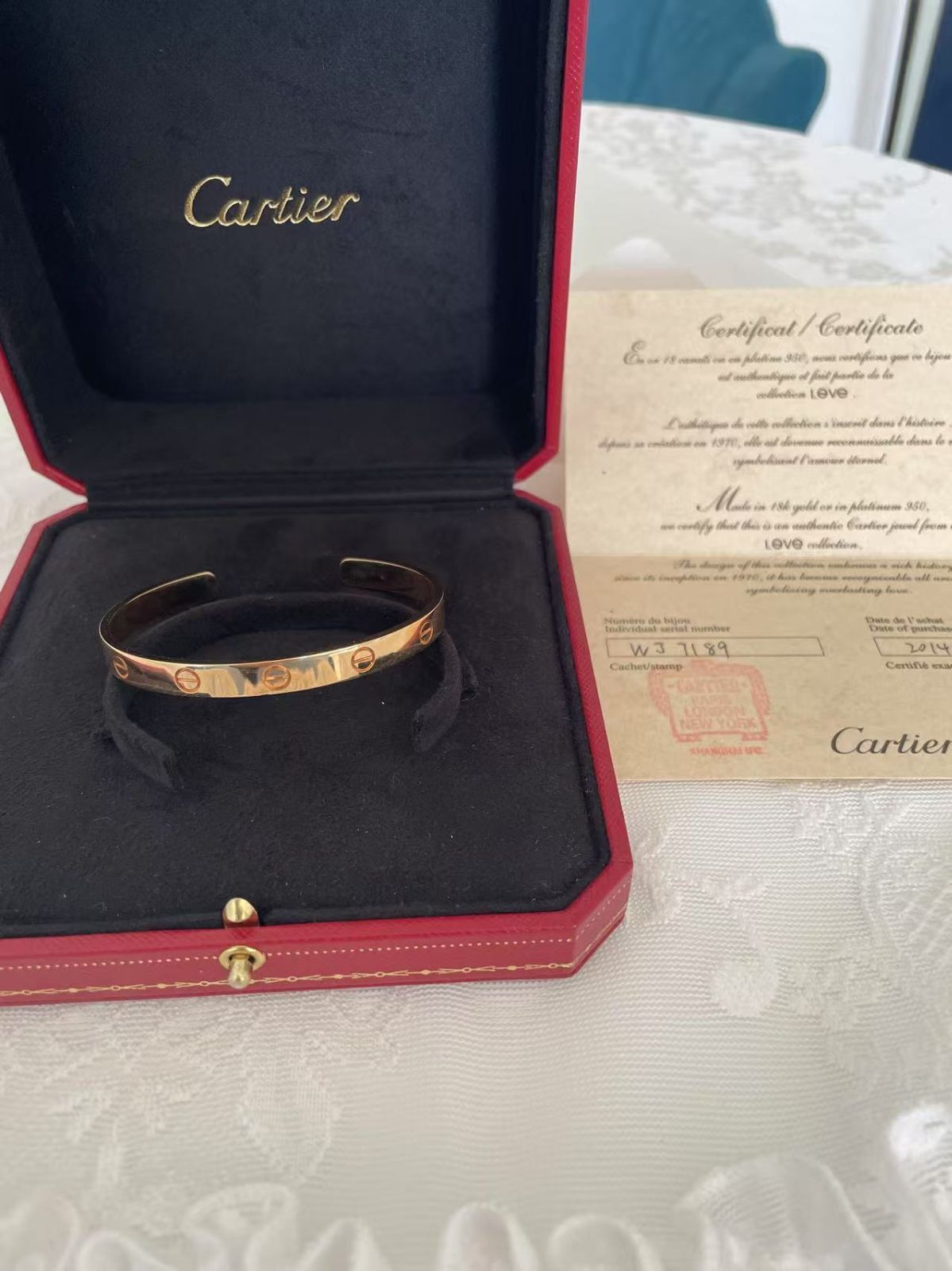 Cartier | カルティエ オープン ラブブレスレット K18 750 YG イエローゴールド 18号 ブレスレット