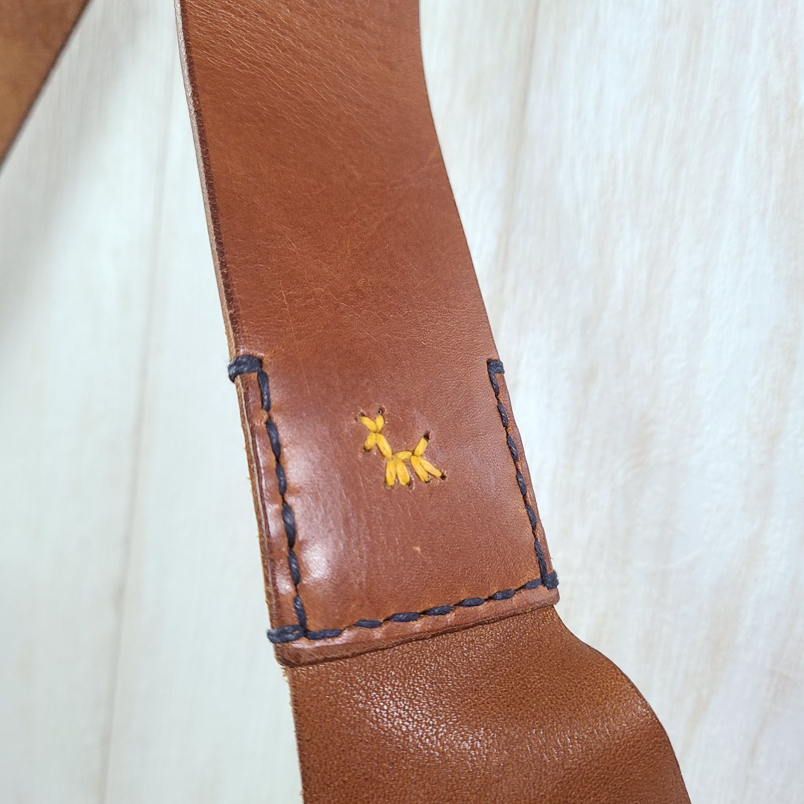 HENRY CUIR アンリークイール レザー ショルダーバッグ ブラウン