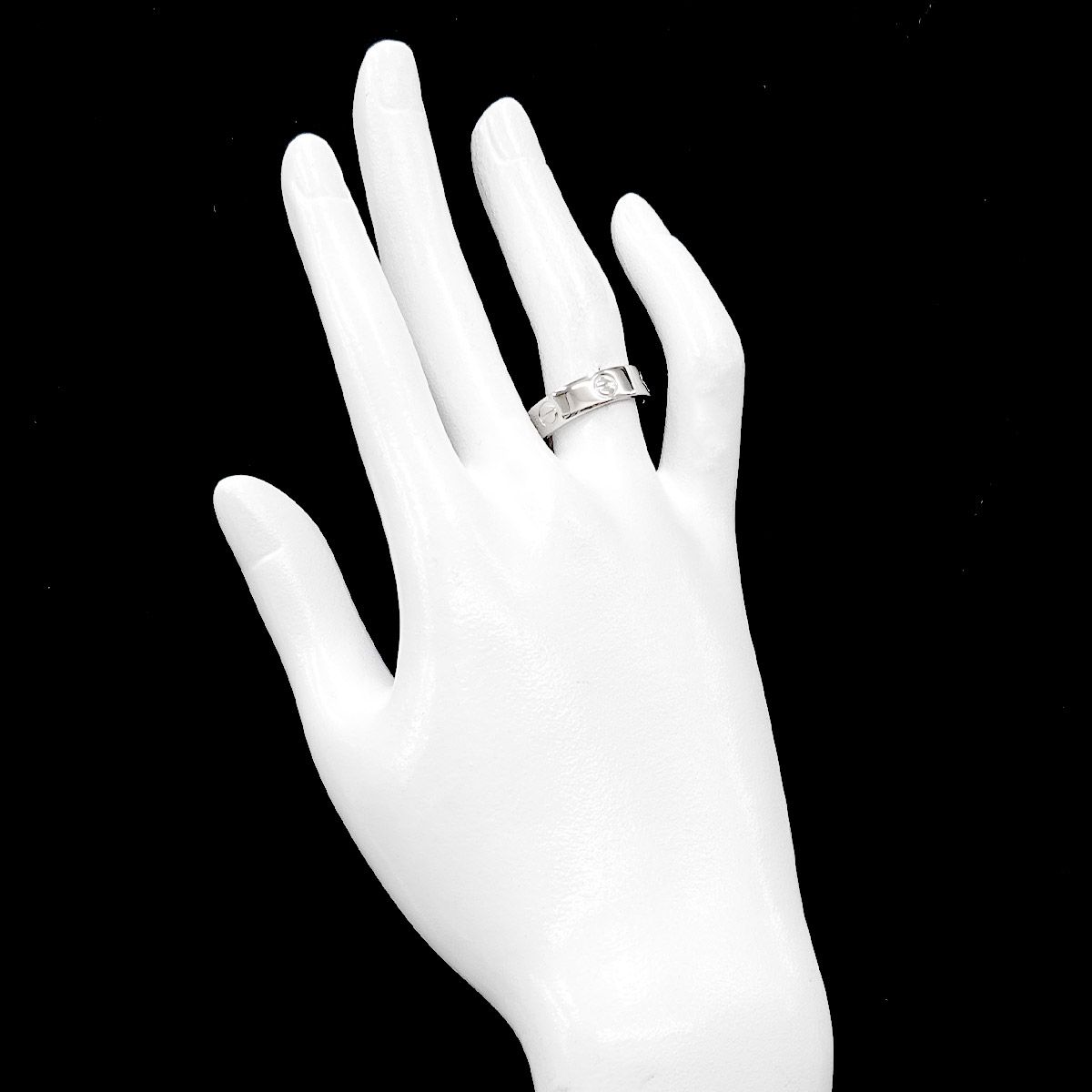 カルティエ Cartier ラブ #55 リング K18 WG ホワイトゴールド 750