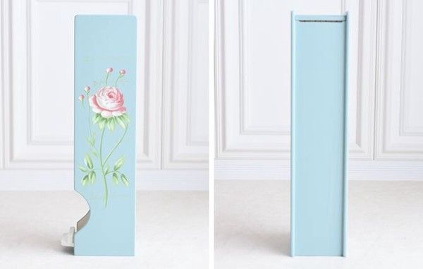 ハンドペイントトイレットペーパーホルダーBL