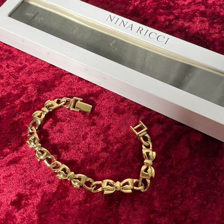 【在庫あり】 極美品 vintage NINARICCI ニナリッチ リボン ブレスレット その他