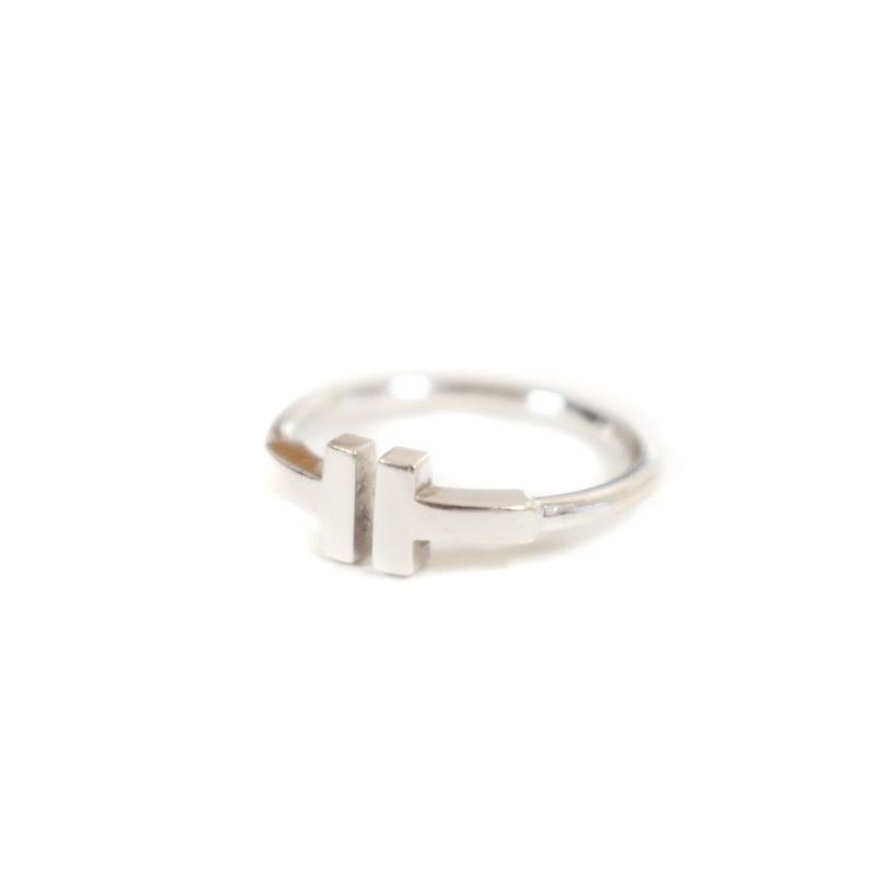 美品❤️Tiffany & Co. Tワイヤーリング10号ゴールドクリスタルリング TIFFANY&Co. ティファニー Tワイヤー リング 指輪 10号 18金 K18