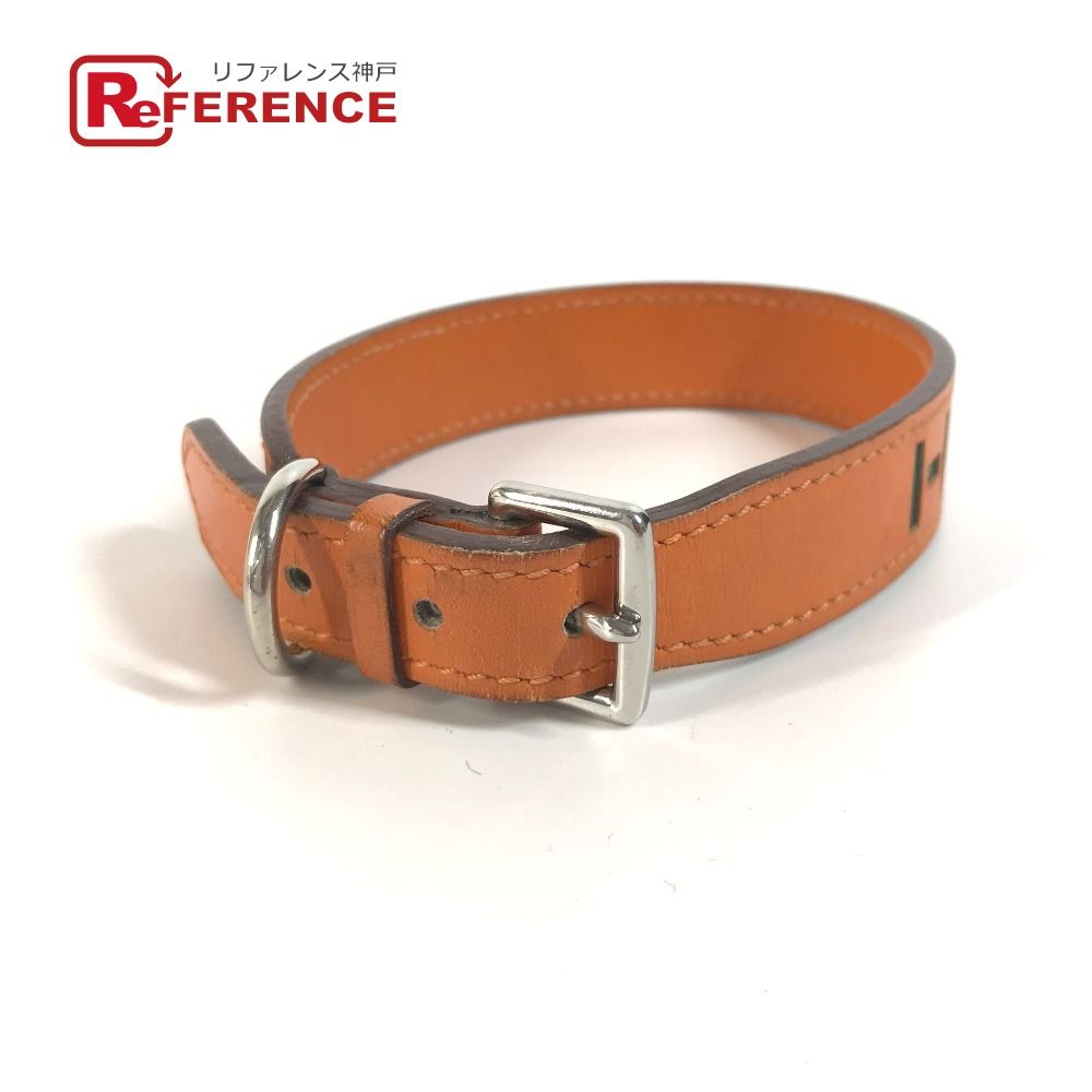 HERMES エルメス 首輪 Hロゴ レザー