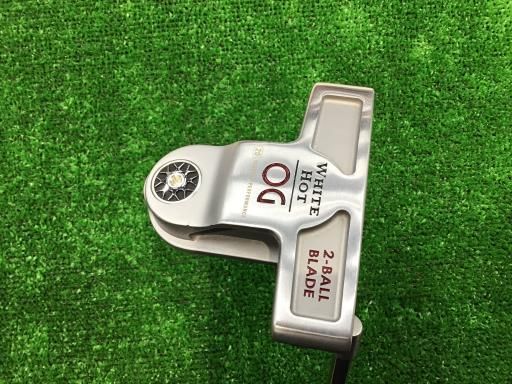 中古】 オデッセイ WHITE HOT OG 2-BALL BLADE 34インチ パター