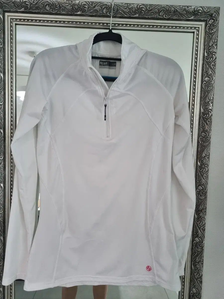 Lija ホワイト ジップアップジャケット Lサイズ コート ジャケット Lee