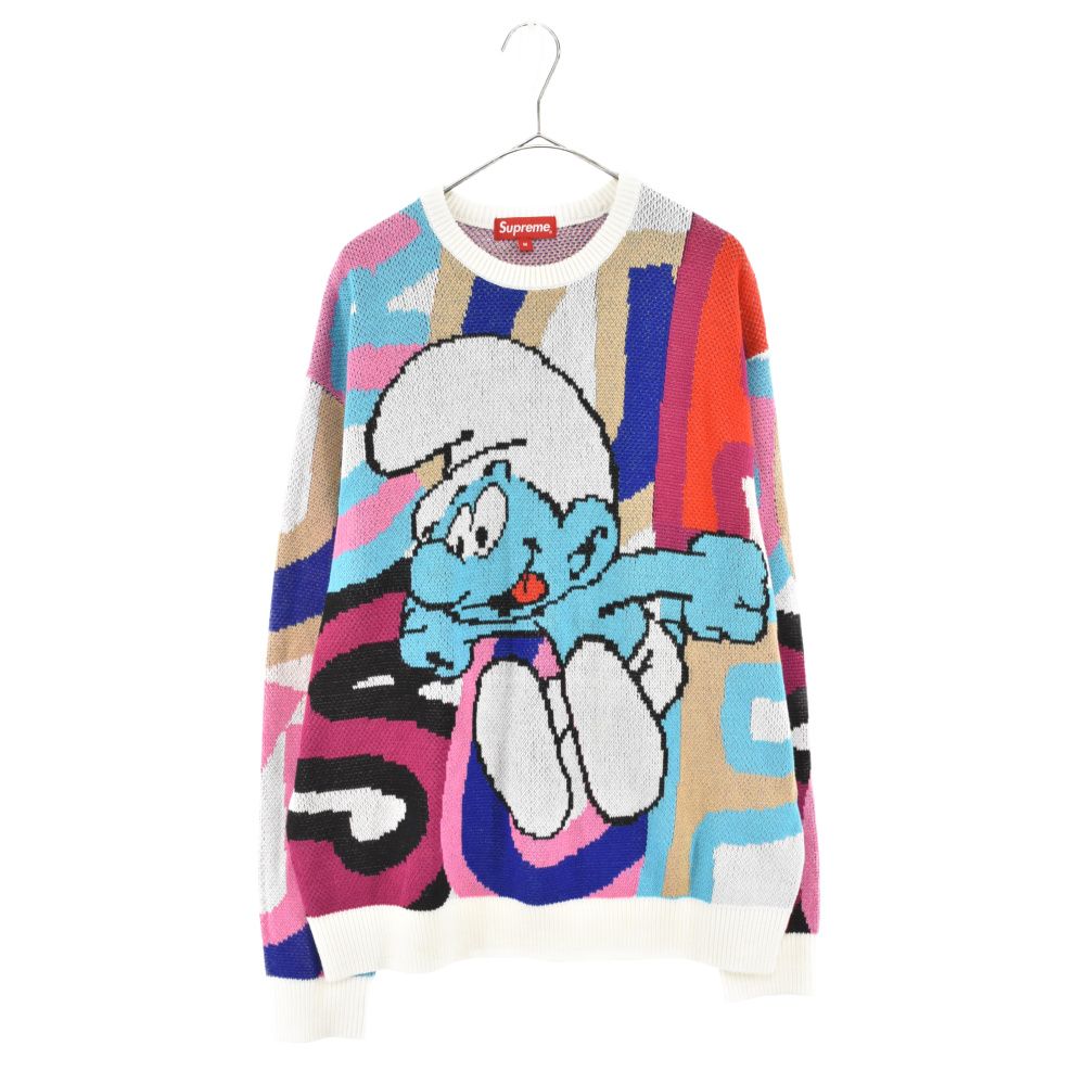 シュプリーム■20AW Smurfs Sweaterスマーフニットセーター