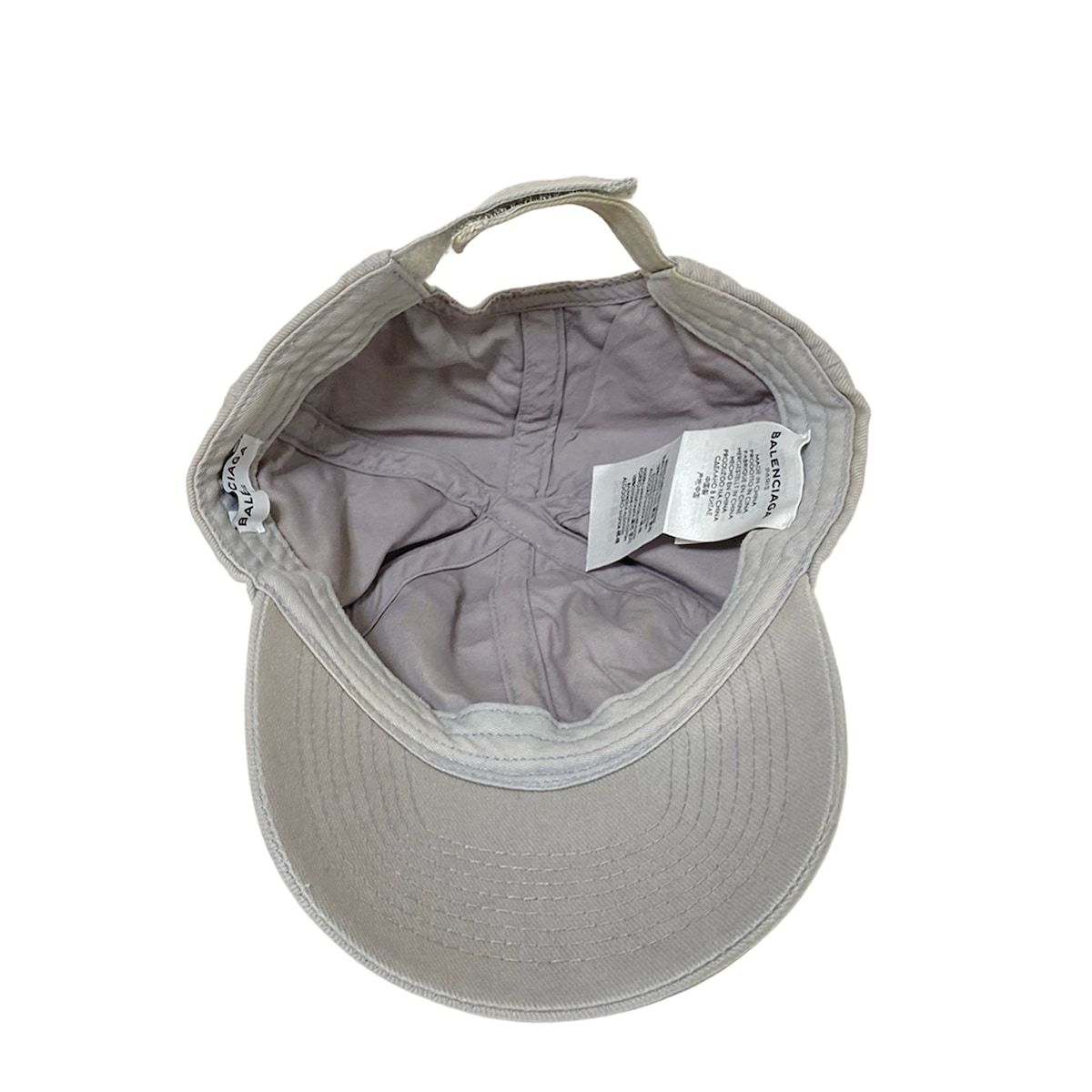 BALENCIAGA(バレンシアガ) キャップ L58美品 ライトグレー ロゴ