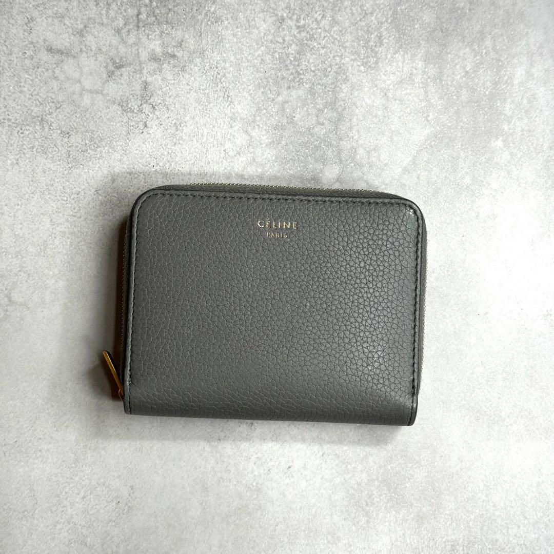 CELINE セリーヌ / コンパクトジップドウォレット 二つ折り財布 コイン 