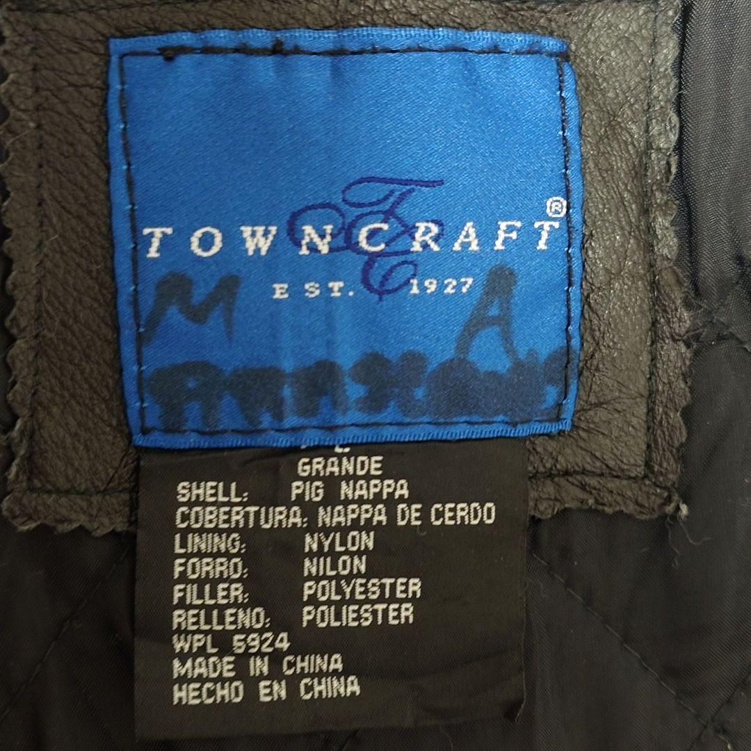 TOWNCRAFT】80s 青タグ 本革 ピッグレザージャケット A-4010 - メルカリ