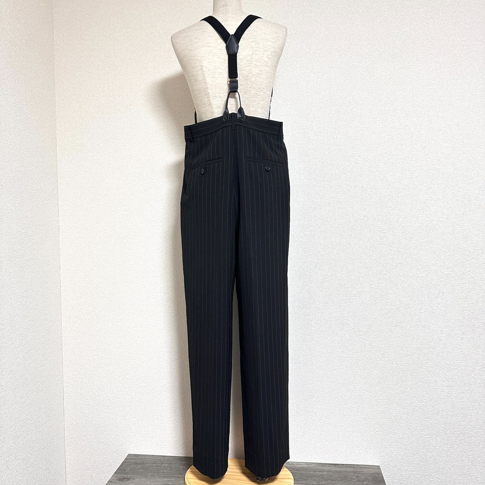 訳あり Curensology カレンソロジー サスペンダーパンツ タック