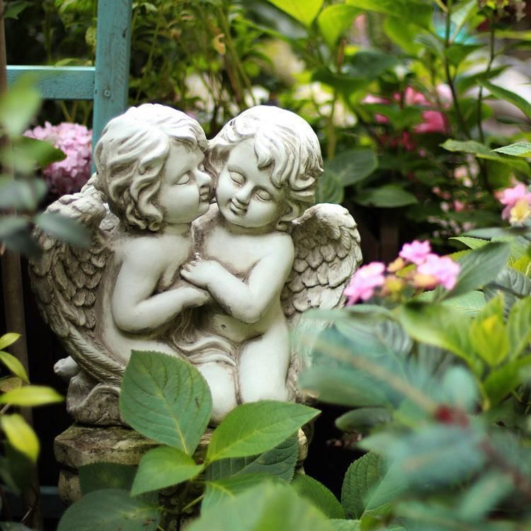 ガーデンオブジェ　天使　ヨーロピアン　園芸　エンジェル　アンティーク　置物　庭 ガーデンオブジェ 天使 ヨーロピアン 園芸 エンジェル アンティーク
