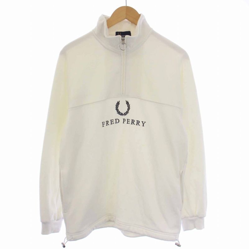 フレッドペリー FRED PERRY EDIFICE別注 90'S LOGO ZIP NECK