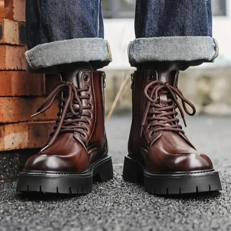 ロンウルフ　ブラウンレザー ハイカットワークブーツ ブーツ紹介】20年履き込んだロンウルフを紹介してやる！ - YouTube