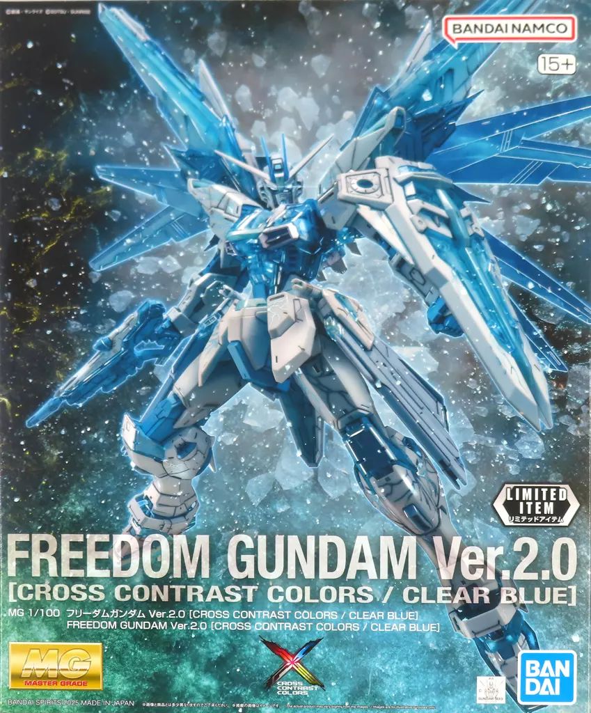 プラモデル 1|100 MG ZGMF-X10A フリーダムガンダム Ver.2.0 CROSS CONTRAST COLORS|CLEAR BLUE 機動戦士ガンダムSEED イベント 品