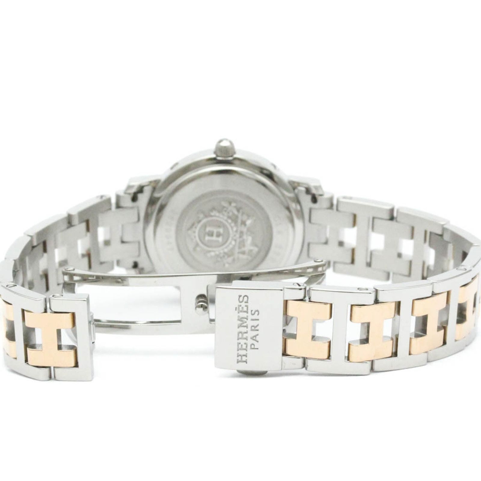 HERMES クリッパーピンクシェル ダイヤ付き エルメス クリッパー ピンクシェル文字盤 | Ante Official select