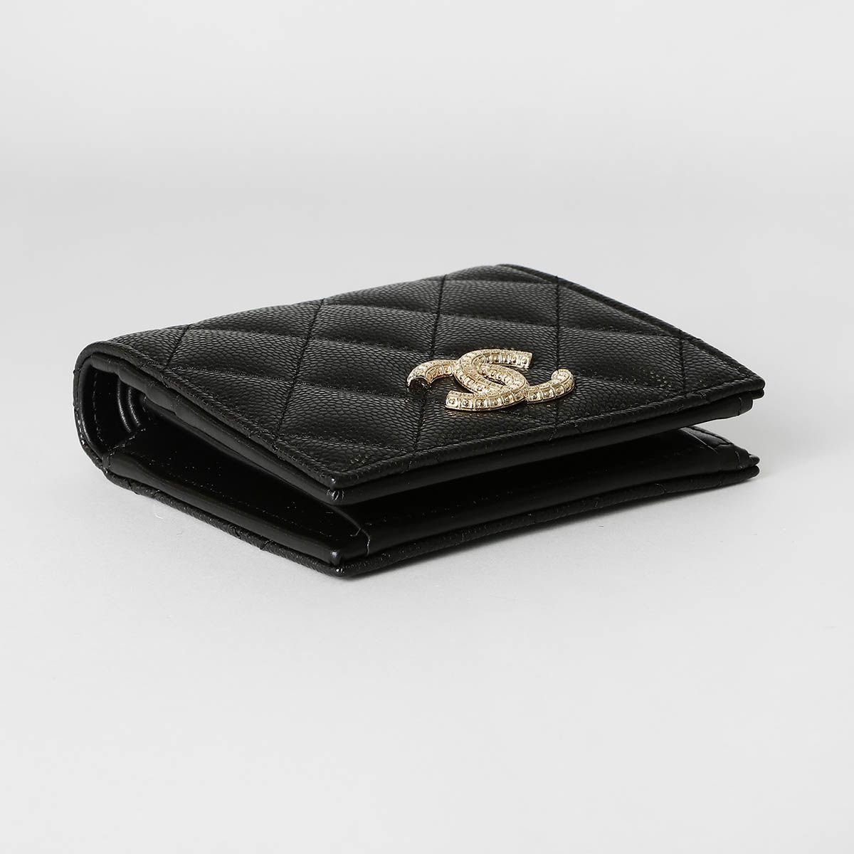 新品 シャネル CHANEL 2つ折り財布 SMALL WALLET ブラック - メルカリ 