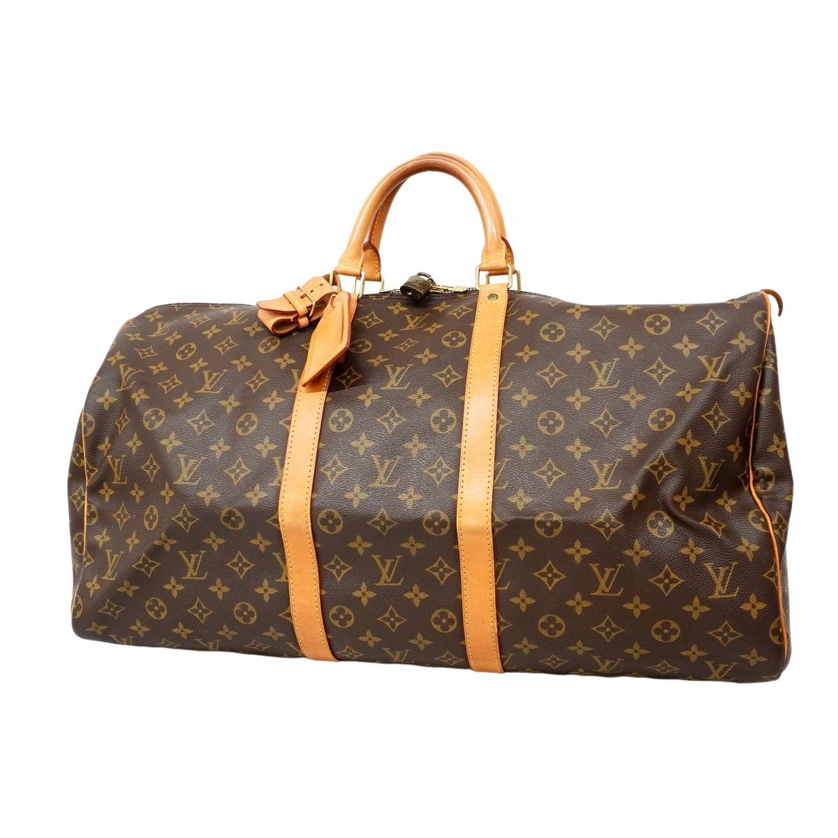 5md4369 ルイヴィトン ボストンバッグ モノグラム キーポル55 M41424 ブラウン メンズ レディース ユニセックス