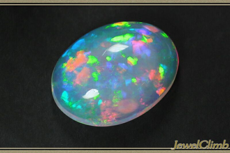 鑑別書付 ダイナミックな遊色が大変美しい スーダン産クリスタルオパール 宝石 ルース ９．６９ＣＴ