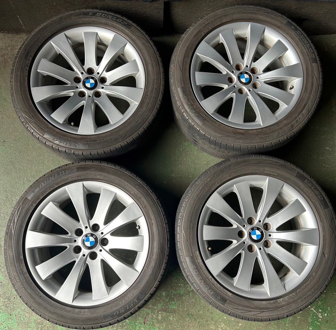 BMW 7シリーズ 純正 18インチ ホイール4本 8J 30 PCD120 ハブ径約72 DUNLOP 245|50R18 2019年 No.655